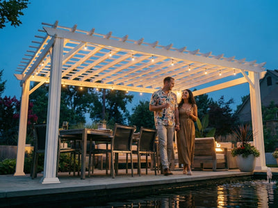 Stratford | Pergola en acier 16x12 – blanche