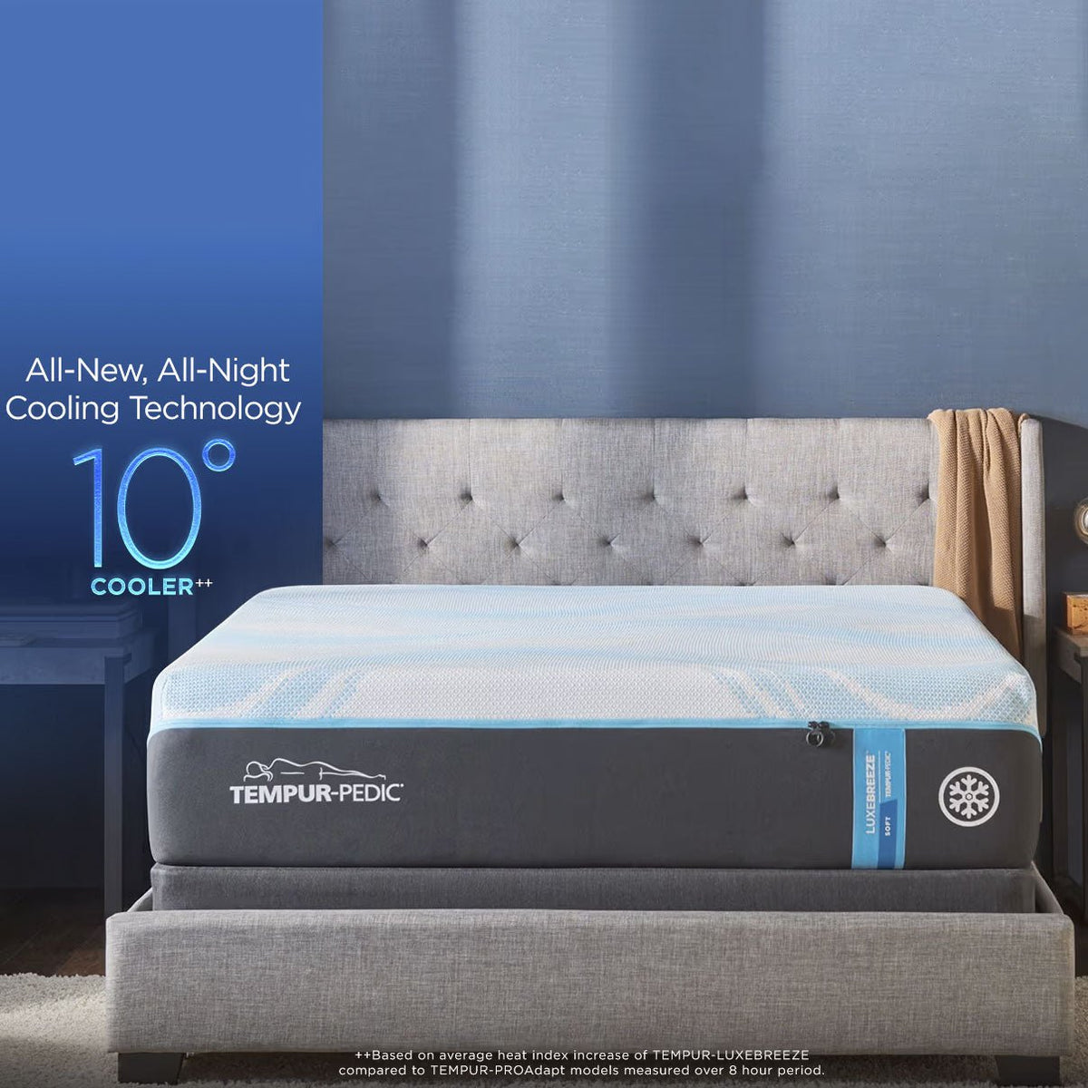 Tempur-Pedic LuxeBreeze – Matelas pour un sommeil frais
