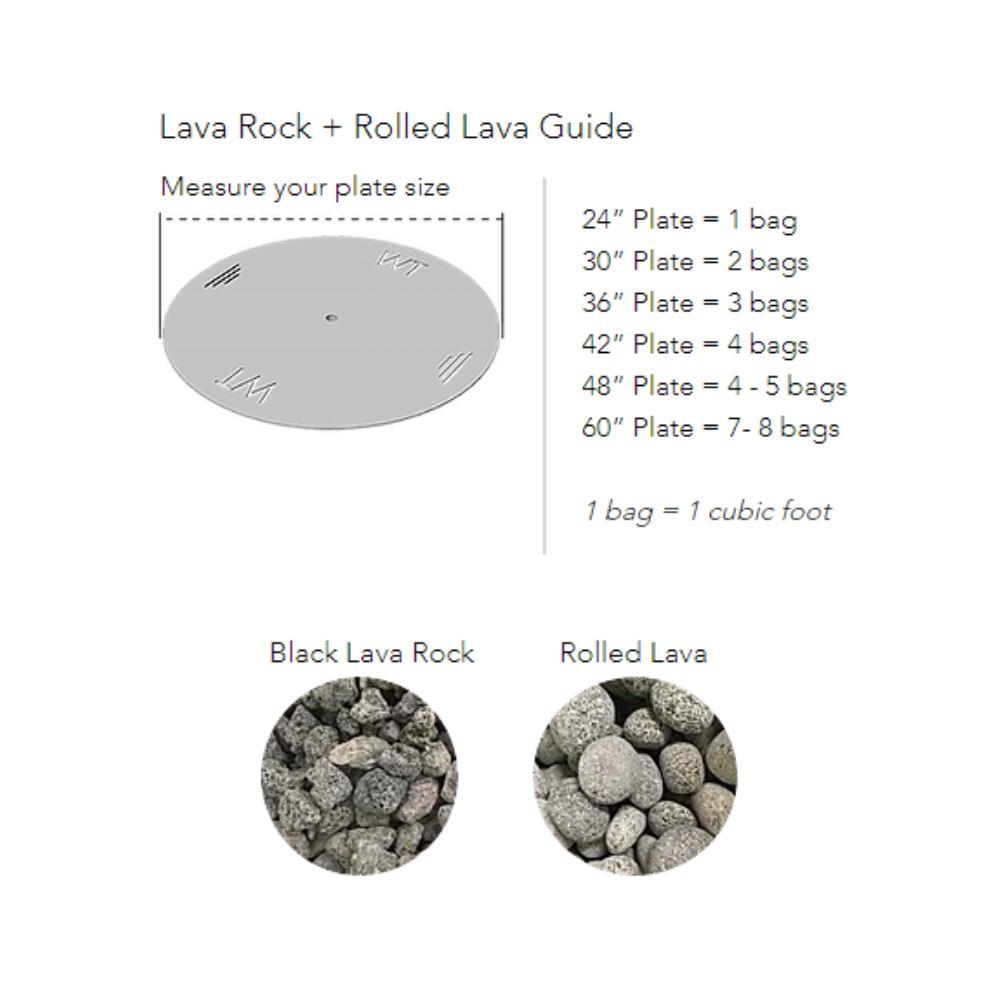 WARMING TRENDS READY TO FINISH – Brasero rond en laiton au propane 60 pouces