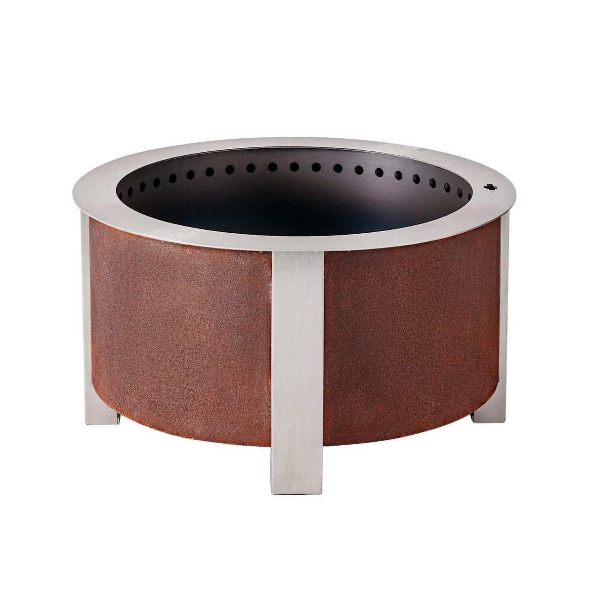 Breeo X Series 24 – Brasero sans fumée Patina avec outil de retrait des cendres