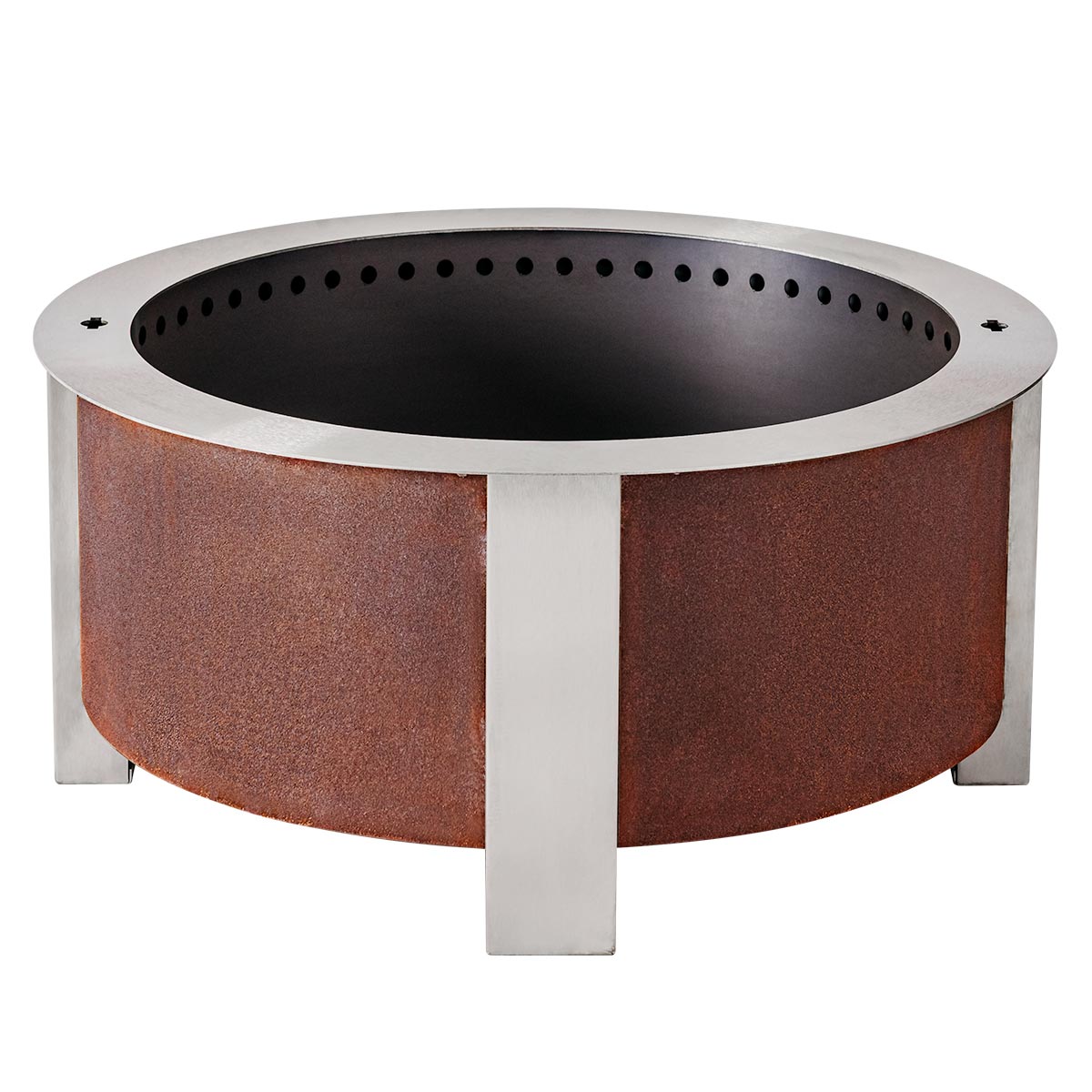 BREEO X Series 30 – Brasero sans fumée Patina avec outil de retrait des cendres