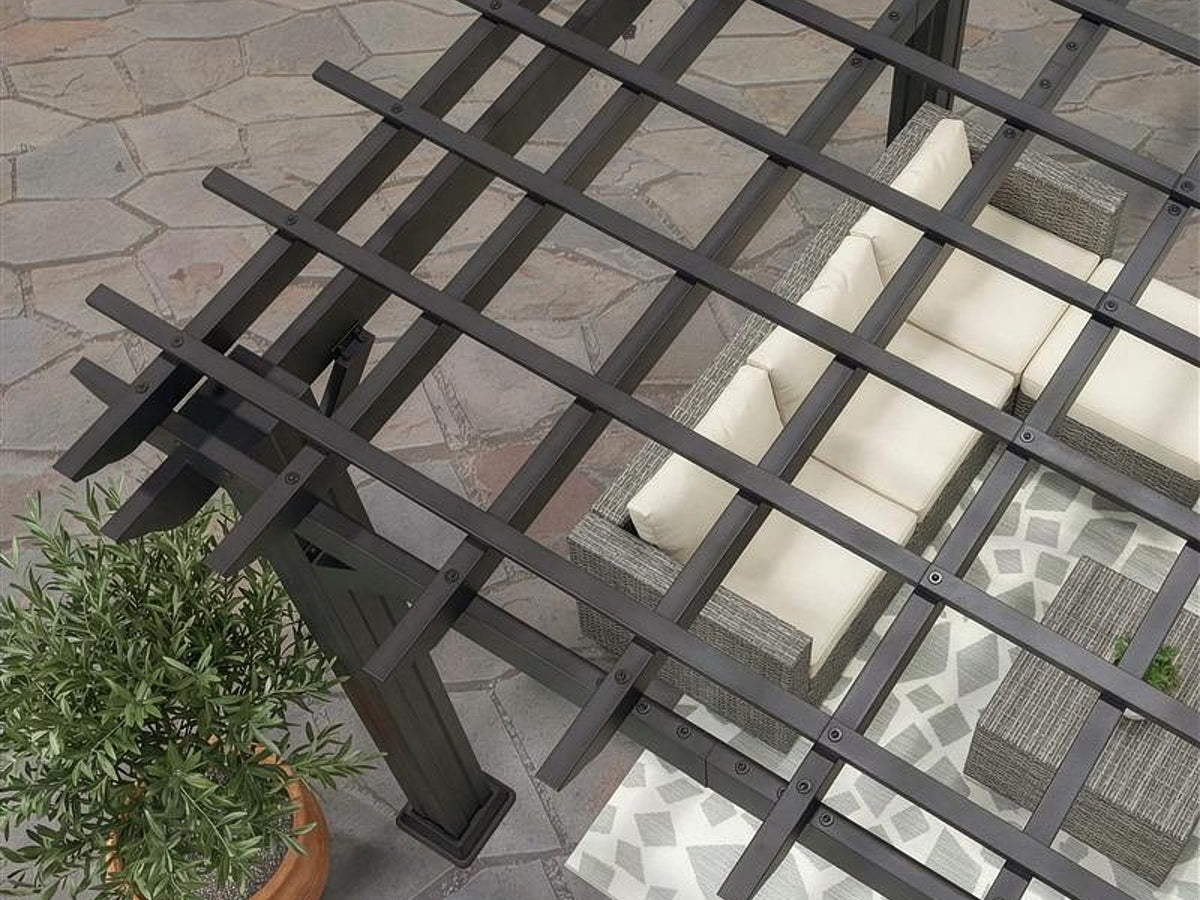 Stratford | Pergola en acier 14x10 – noire