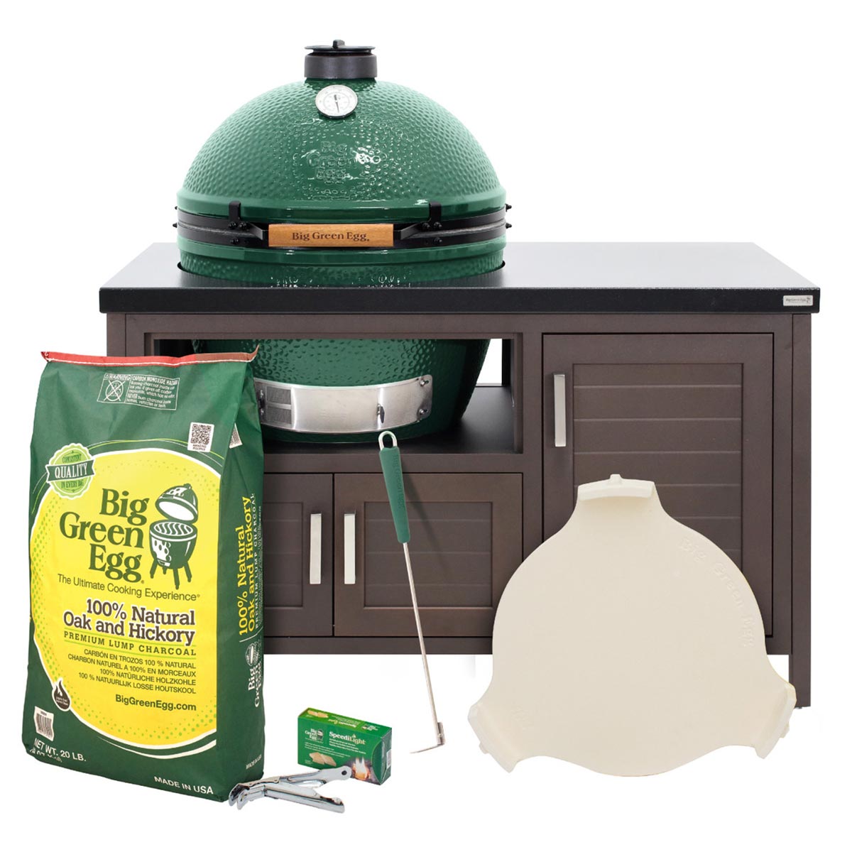 XL Big Green Egg + ensemble table Modern Farmhouse 50 pouces