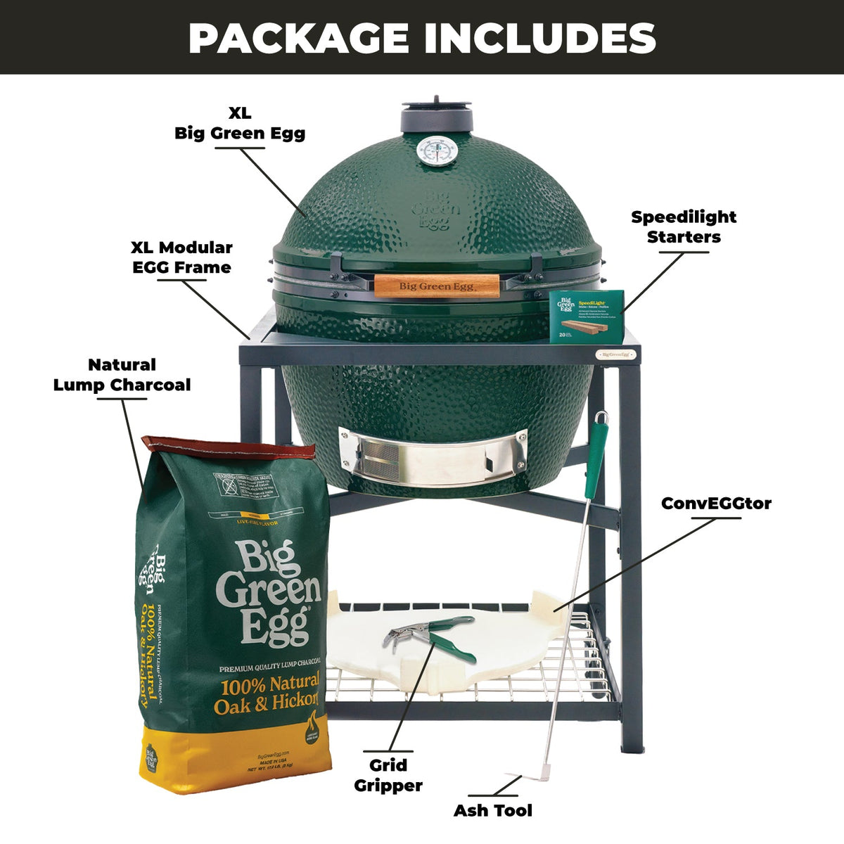 XL Big Green Egg + ensemble Modular Nest